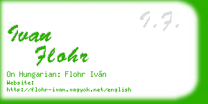ivan flohr business card